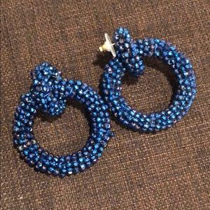 BaubleBar Emlyn Glitter Hoop Earrings